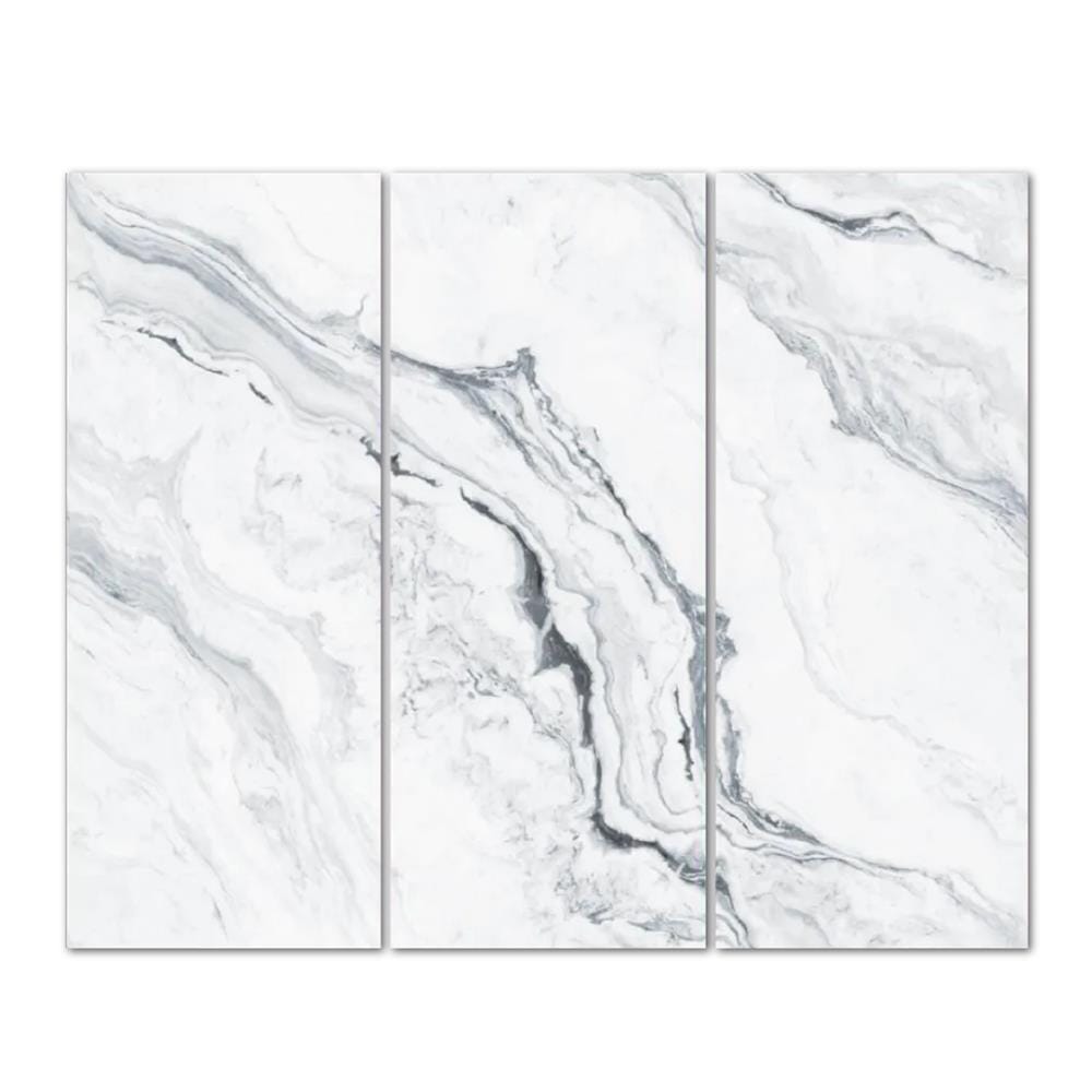 GEOMETRA PVC MARBLE SHEET SET 360X280X0.3CM 3D-7A7B7C NEW GREY 10M2
