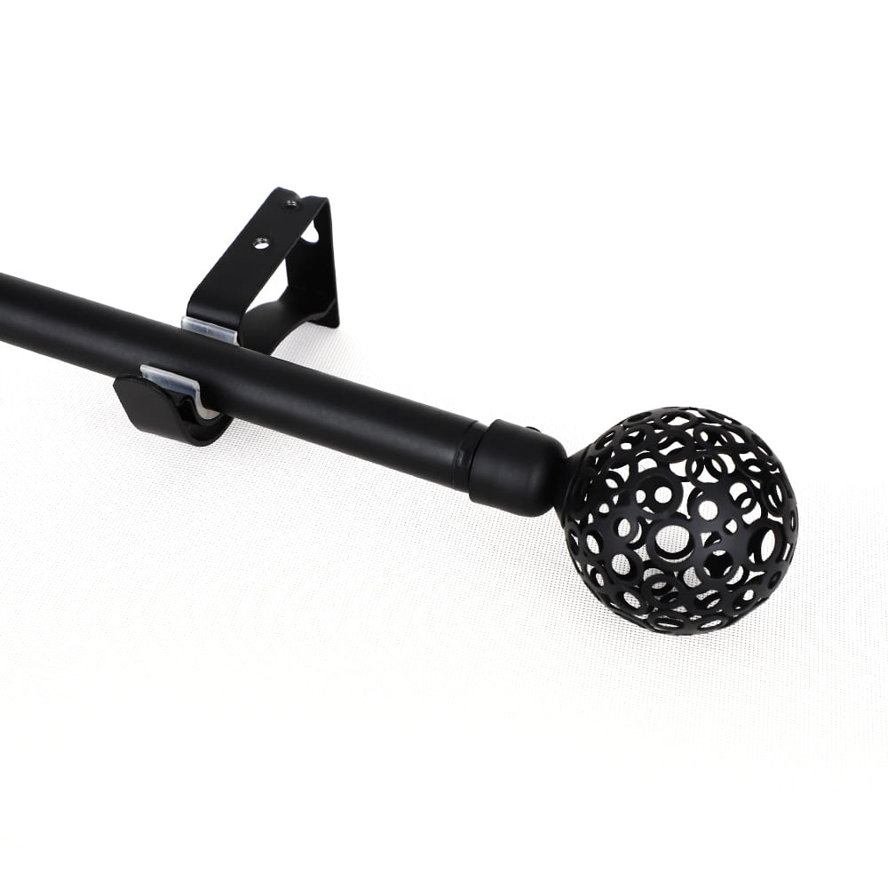 HLS CURTAIN ROD 19MM ALIDA 180-310 BK [EXCLUSIVE FROM HOMEPRO THAILAND]