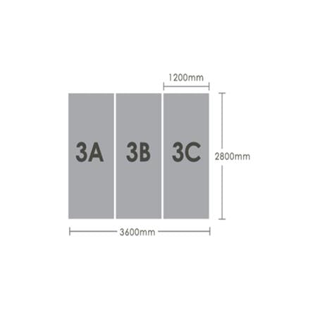 GEOMETRA PVC MARBLE SHEET SET 360X280X0.3CM 3D-3A3B3C WHITE SILIMAR 10M2