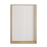 WARDROBE WITH SLIDING DOORS FURDINI HERO 120CM NATURAL OAK/WHITE