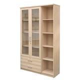 DISPLAY CABINET WITH 2 DOORS AND DRAWERS FURDINI MOTIF 118CM PINEOAK [EXCLUSIVE FROM HOMEPRO THAILAND]