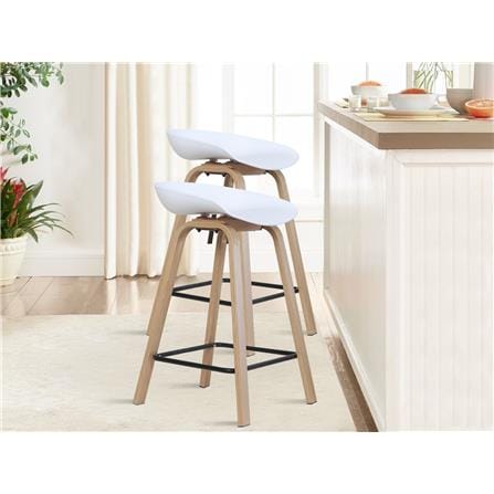 BAR STOOL EDWD5647 WHITE