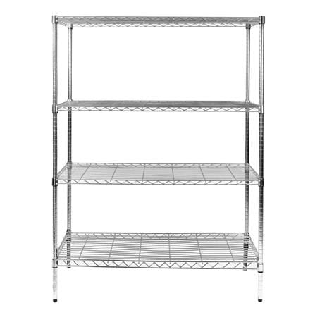 4-TIER SHELVING UNIT FURDINI FRAME STEEL CHROME [EXCLUSIVE FROM HOMEPRO THAILAND]