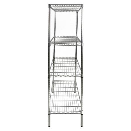 4-TIER SHELVING UNIT FURDINI FRAME STEEL CHROME [EXCLUSIVE FROM HOMEPRO THAILAND]