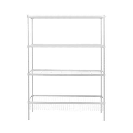 3-TIER SHELVING UNIT WITH BASKET SHELF FURDINI LINEAR WHITE [EXCLUSIVE FROM HOMEPRO THAILAND]
