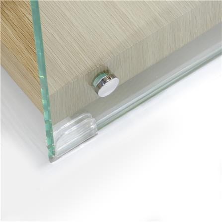 2-TIER GLASS SHELVING UNIT FURDINI GLOSS 35CM NATURAL [EXCLUSIVE FROM HOMEPRO THAILAND]