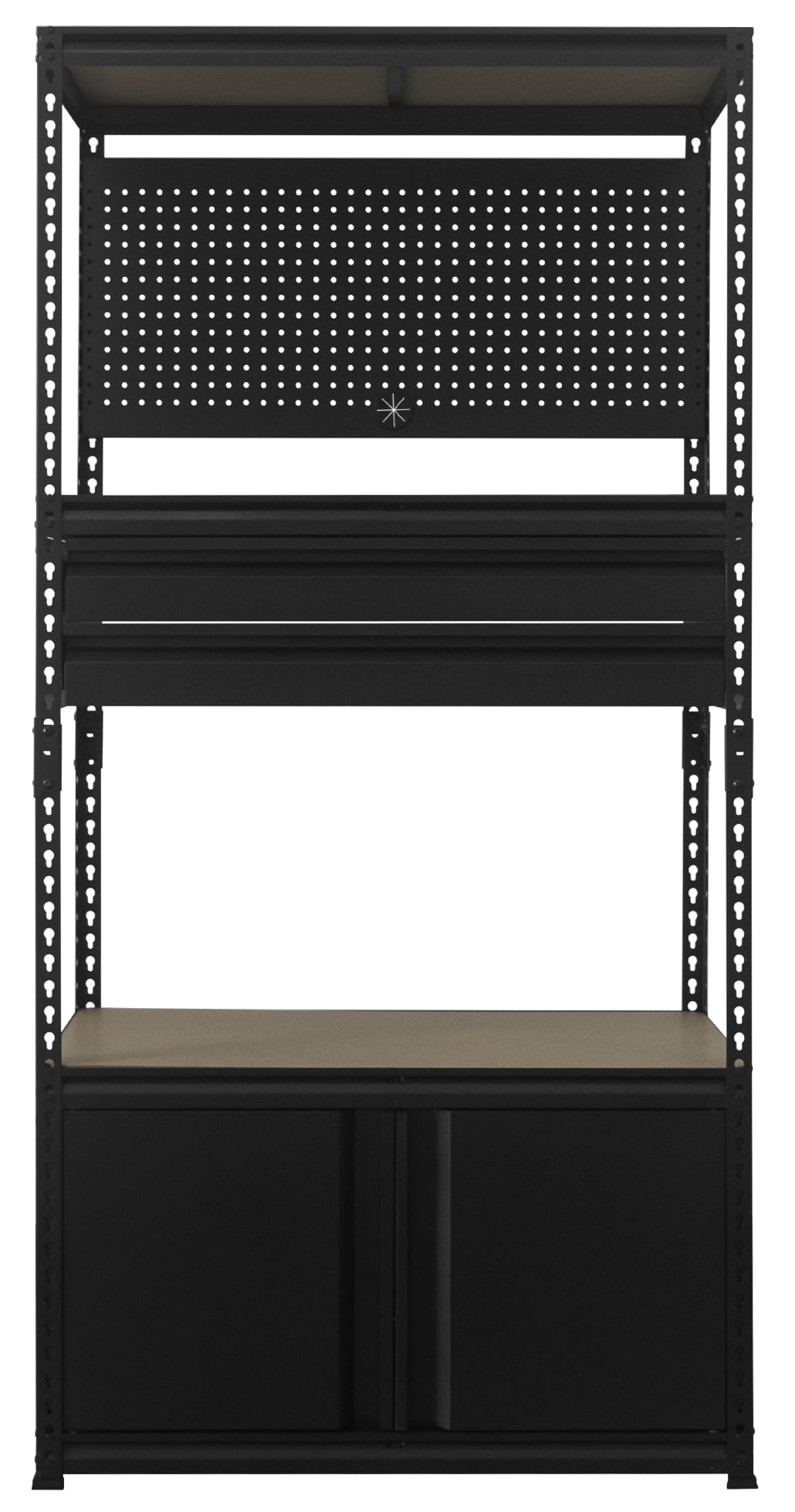 3-TIER MULTIFUNCTIONAL SHELVING UNIT FURDINI BAY 91CM BLACK [EXCLUSIVE FROM HOMEPRO THAILAND]