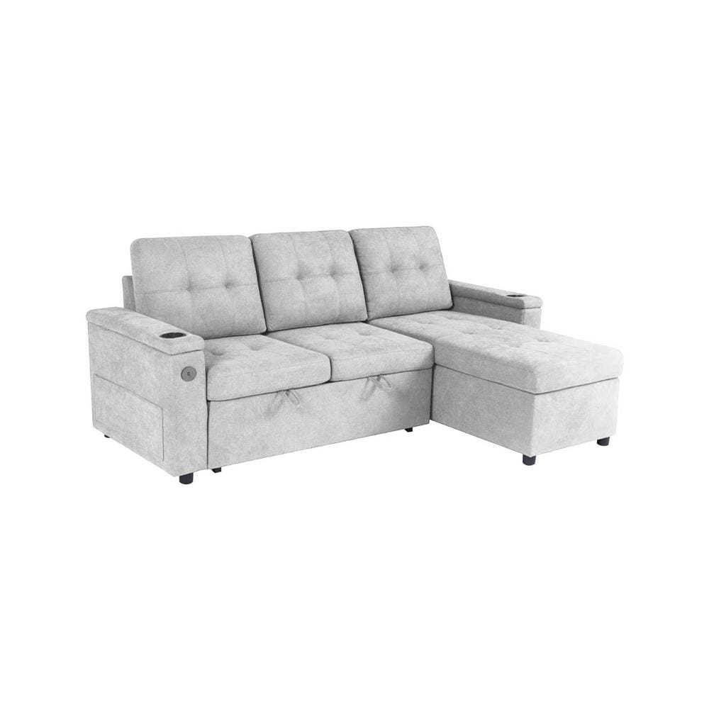 L SHAPE SOFABED FURDINI MB24193 GREY