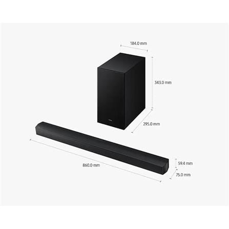 SAMSUNG HW-B650F/XM B-SERIES SOUNDBAR 3.1 CHANNEL WIRELESS SUBWOOFER Q-SYMPHONY