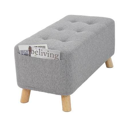OTTOMAN STOOL FURDINI PIPER GREY 87CM. [EXCLUSIVE FROM HOMEPRO THAILAND]