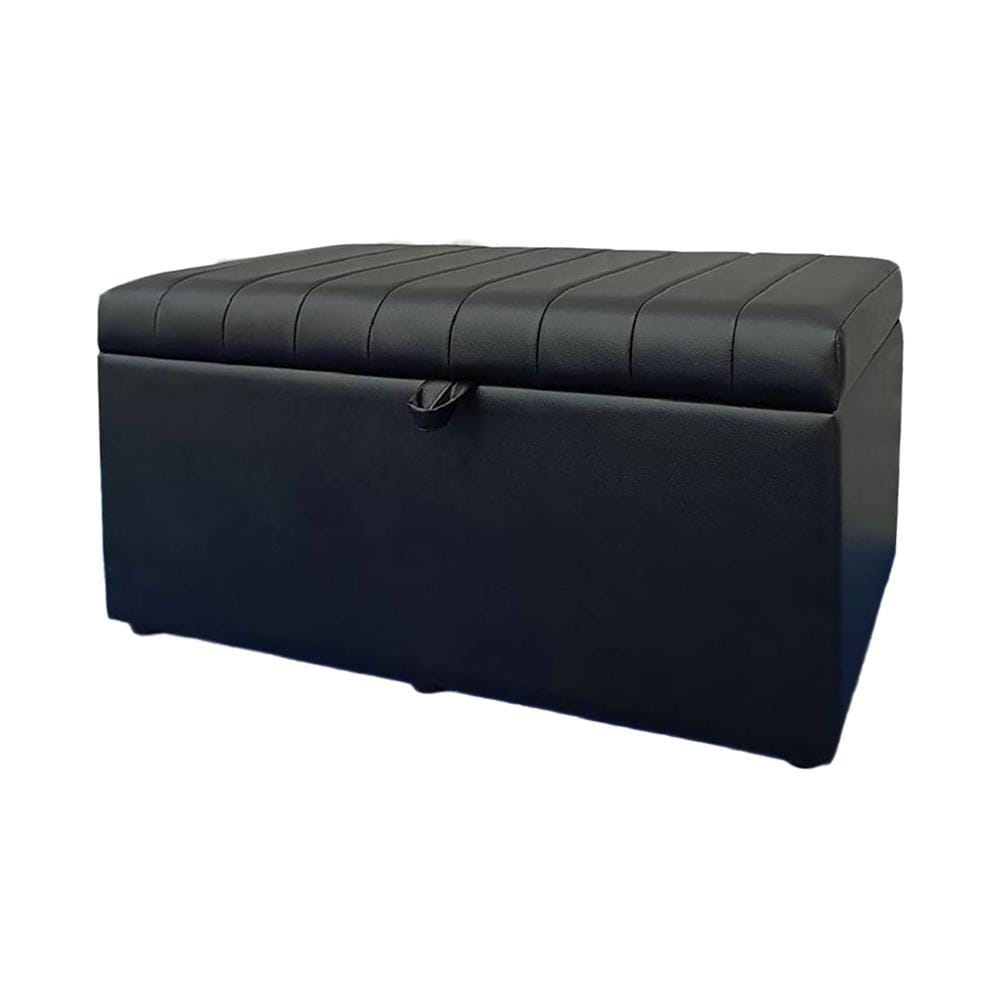 2-SEATER RECTANGULAR OTTOMAN BENCH FURDINI KIMBER PU BLACK [EXCLUSIVE FROM HOMEPRO THAILAND]