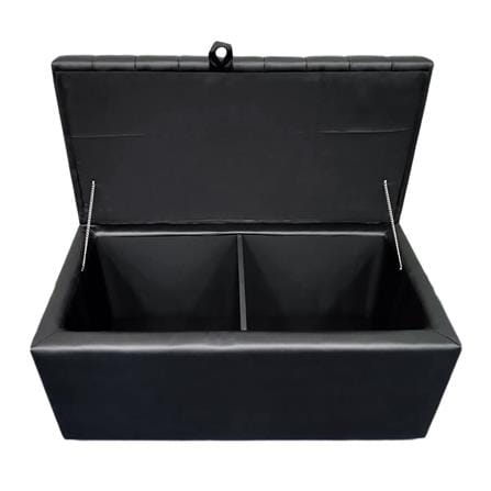 2-SEATER RECTANGULAR OTTOMAN BENCH FURDINI KIMBER PU BLACK [EXCLUSIVE FROM HOMEPRO THAILAND]