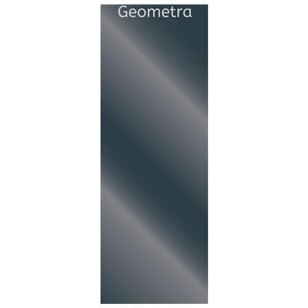 GEOMETRA CARBON CRYSTAL PANEL 122X300X0.5CM MIRROR FP GREY SILVER 3.66M2