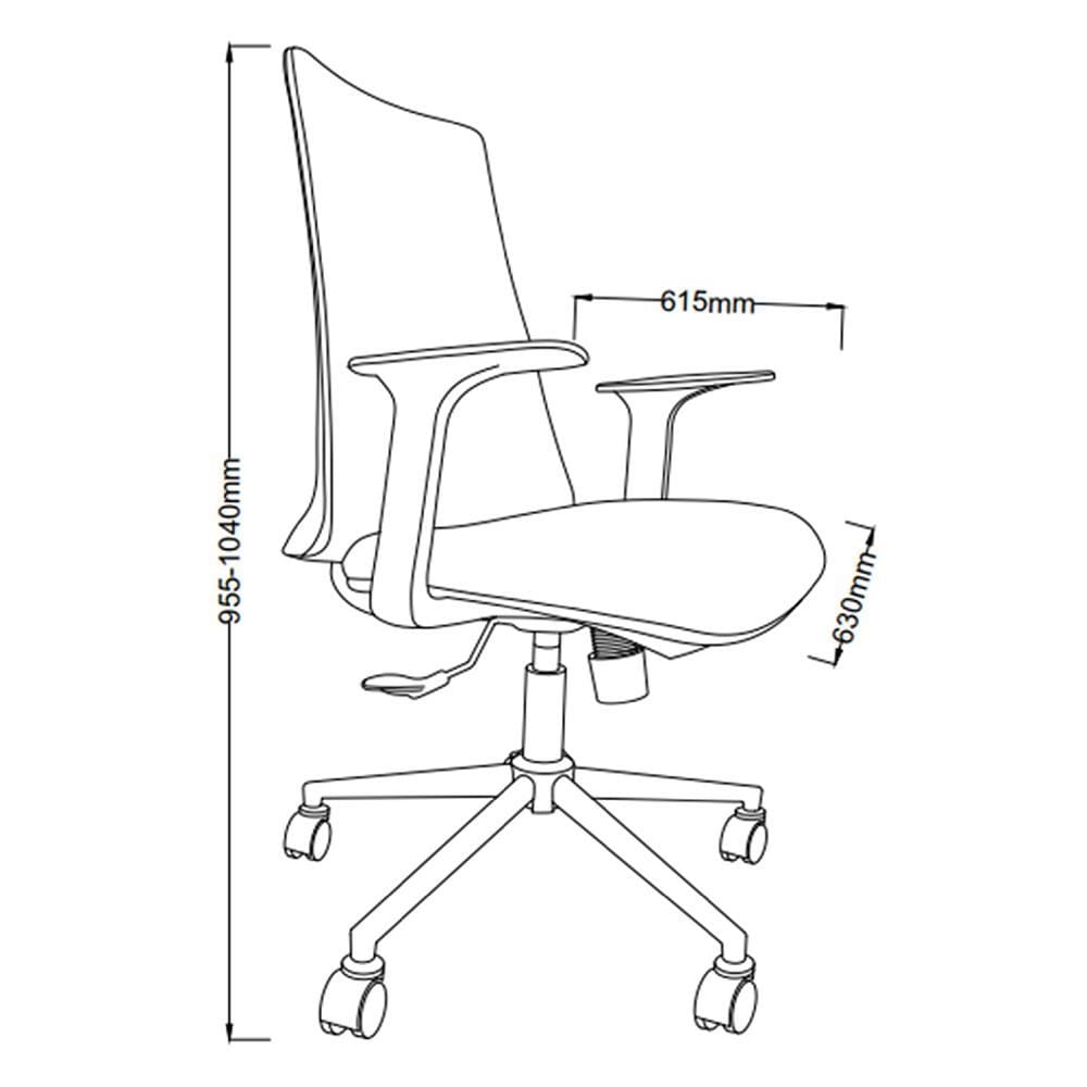 OFFICE CHAIR FURDINI MAXI GREY/BLACK [EXCLUSIVE FROM HOMEPRO THAILAND]
