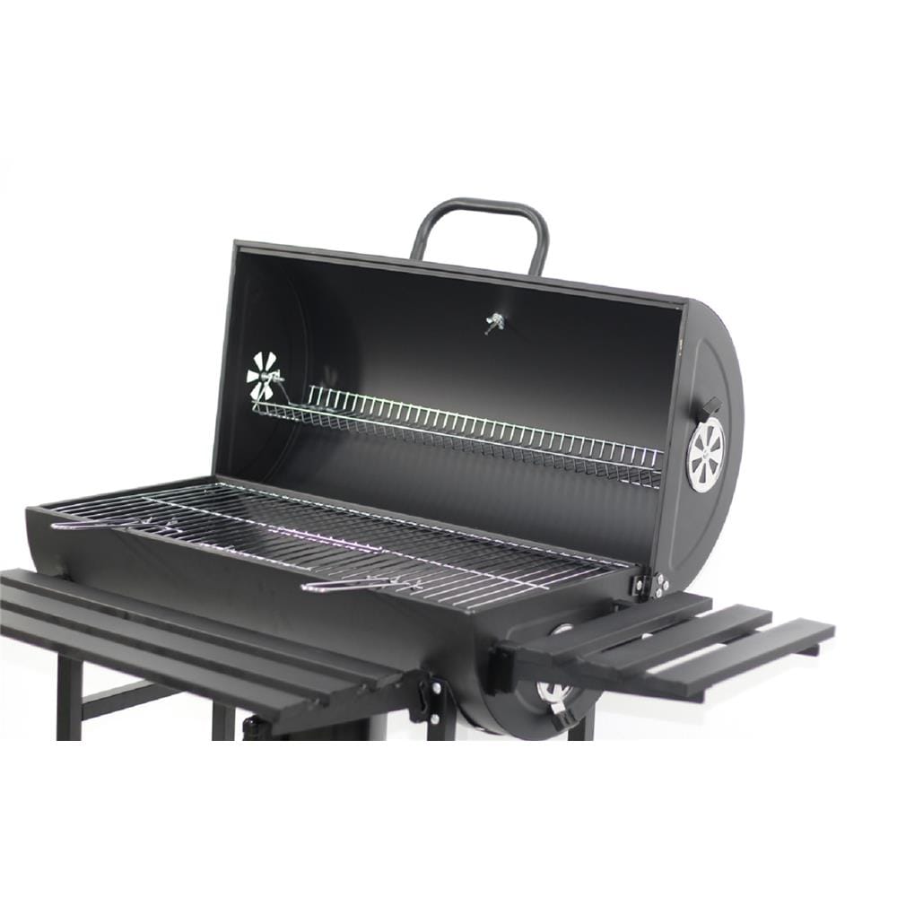 SPRING CHARCOAL BARBECUE GRILL BARREL PRO HL-AB003S BLACK