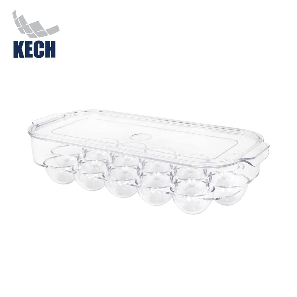 EGG STORAGE CONTAINER 16-EGG KECH SNOWY 14.5X33X7.5CM
