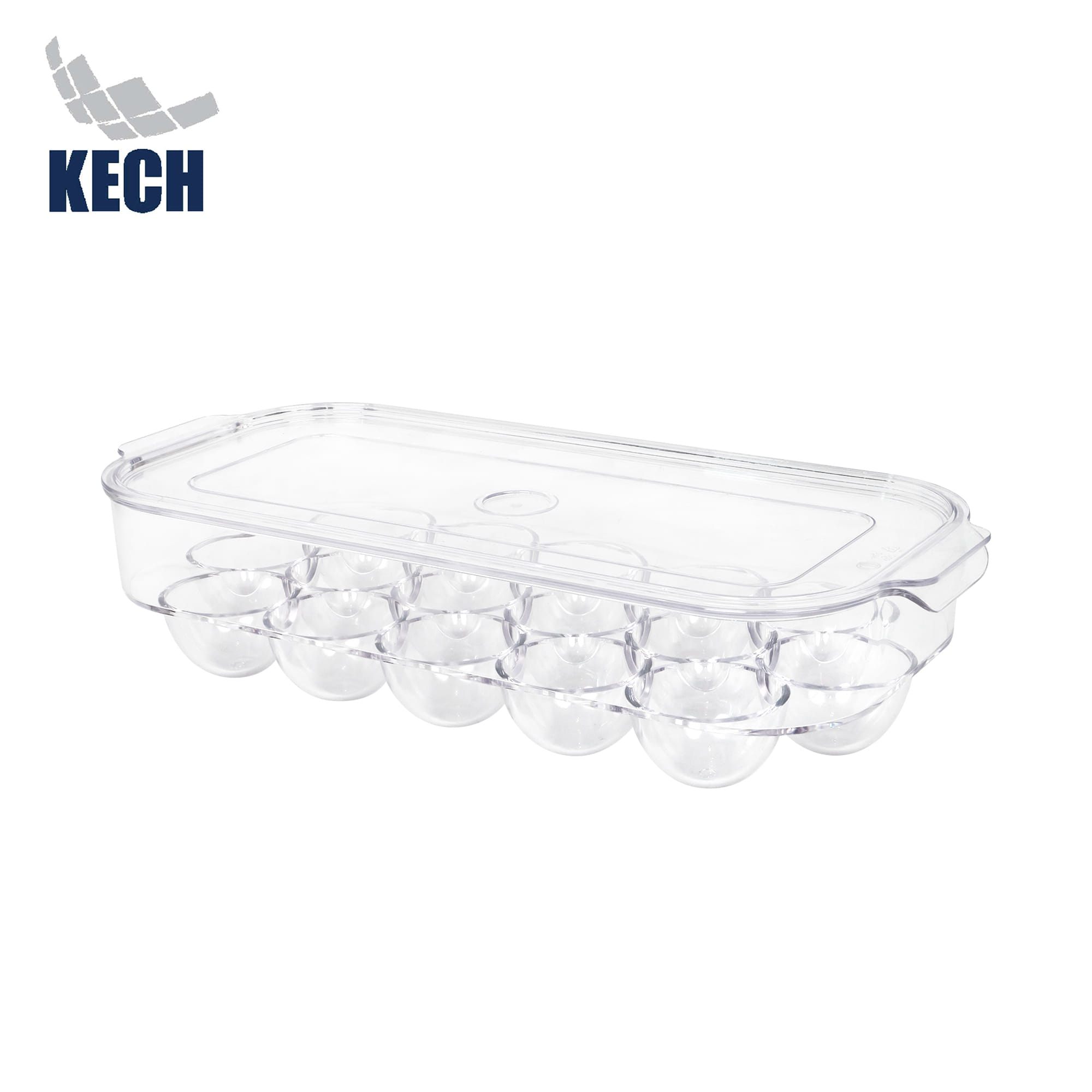 EGG STORAGE CONTAINER 16-EGG KECH SNOWY 14.5X33X7.5CM