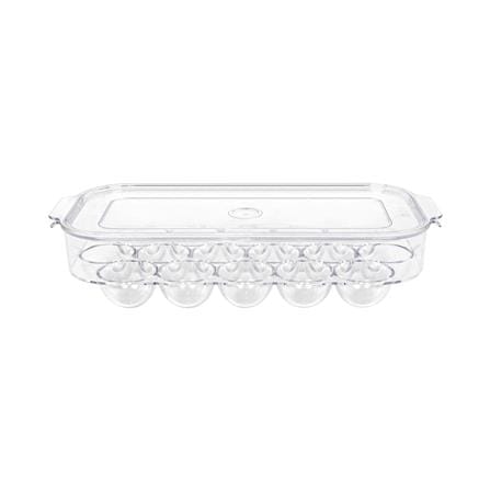 EGG STORAGE CONTAINER 16-EGG KECH SNOWY 14.5X33X7.5CM