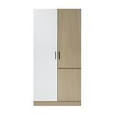 WARDROBE WITH 2 DOORS FURDINI PROGRET 90CM OAK/WHITE [EXCLUSIVE FROM HOMEPRO THAILAND]