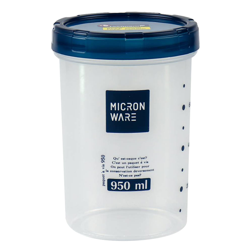 CANISTER PP 0.95L SCREW LID SUPER LOCK