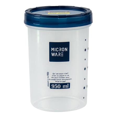CANISTER PP 0.95L SCREW LID SUPER LOCK