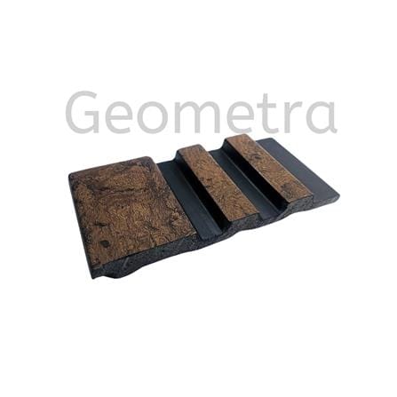 GEOMETRA WPC FLUTED PANEL 13X300X1CM WG08 BROWN MARBLE