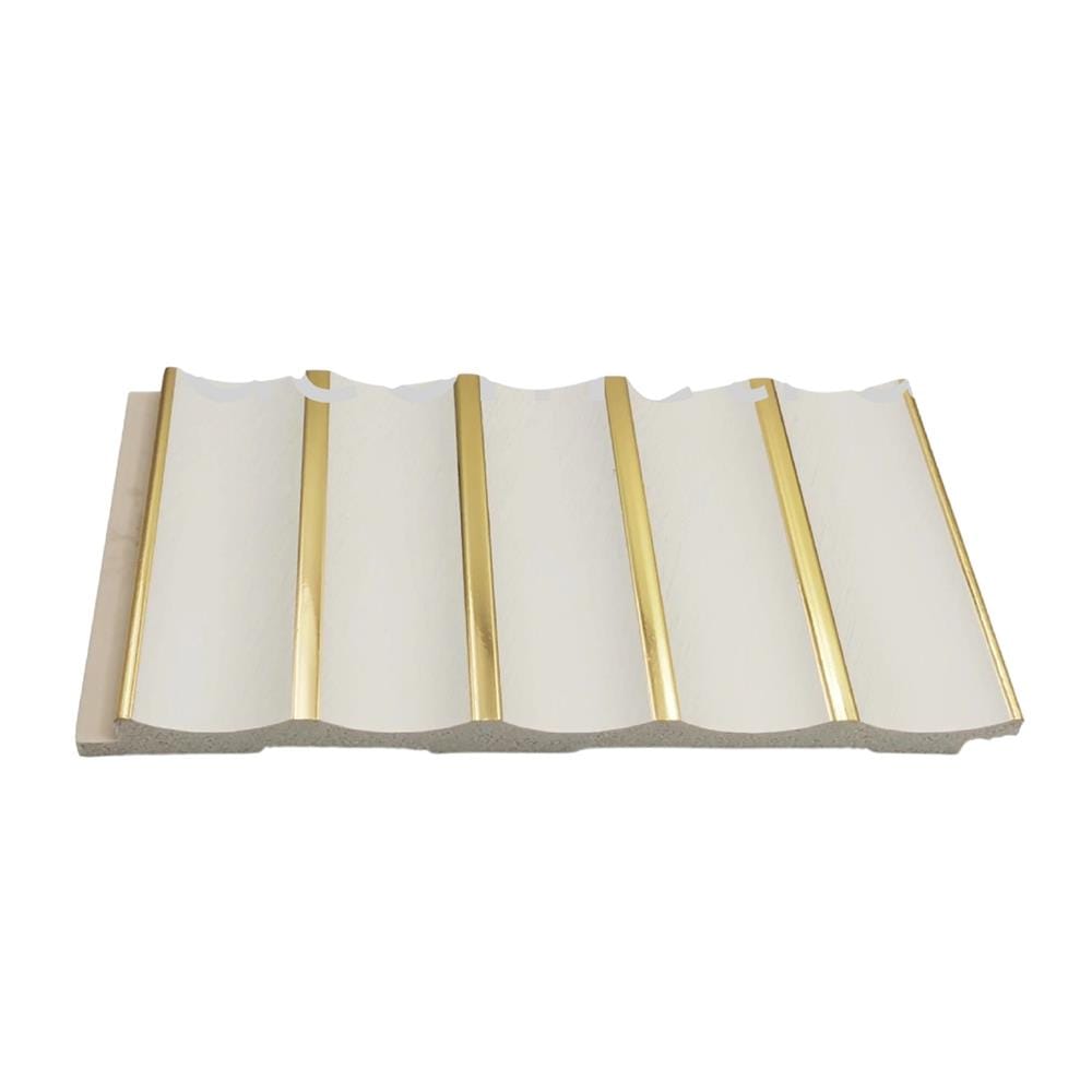 GEOMETRA WPC FLUTED PANEL 15X300X1CM WG01 WHITE GOLD 0.45M2