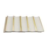 GEOMETRA WPC FLUTED PANEL 15X300X1CM WG01 WHITE GOLD 0.45M2
