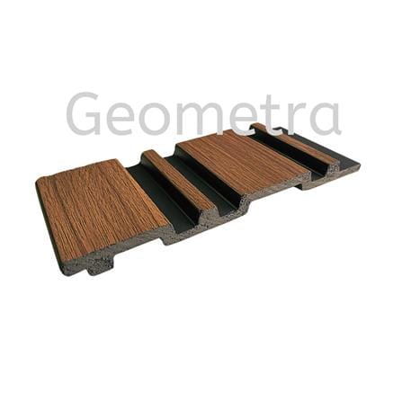 GEOMETRA WPC FLUTED PANEL 16X300X1.2CM WG07 BROWN BLACK