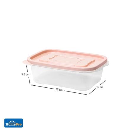 FOOD CONTAINER KECH 9001 600ML PINK 4PCS