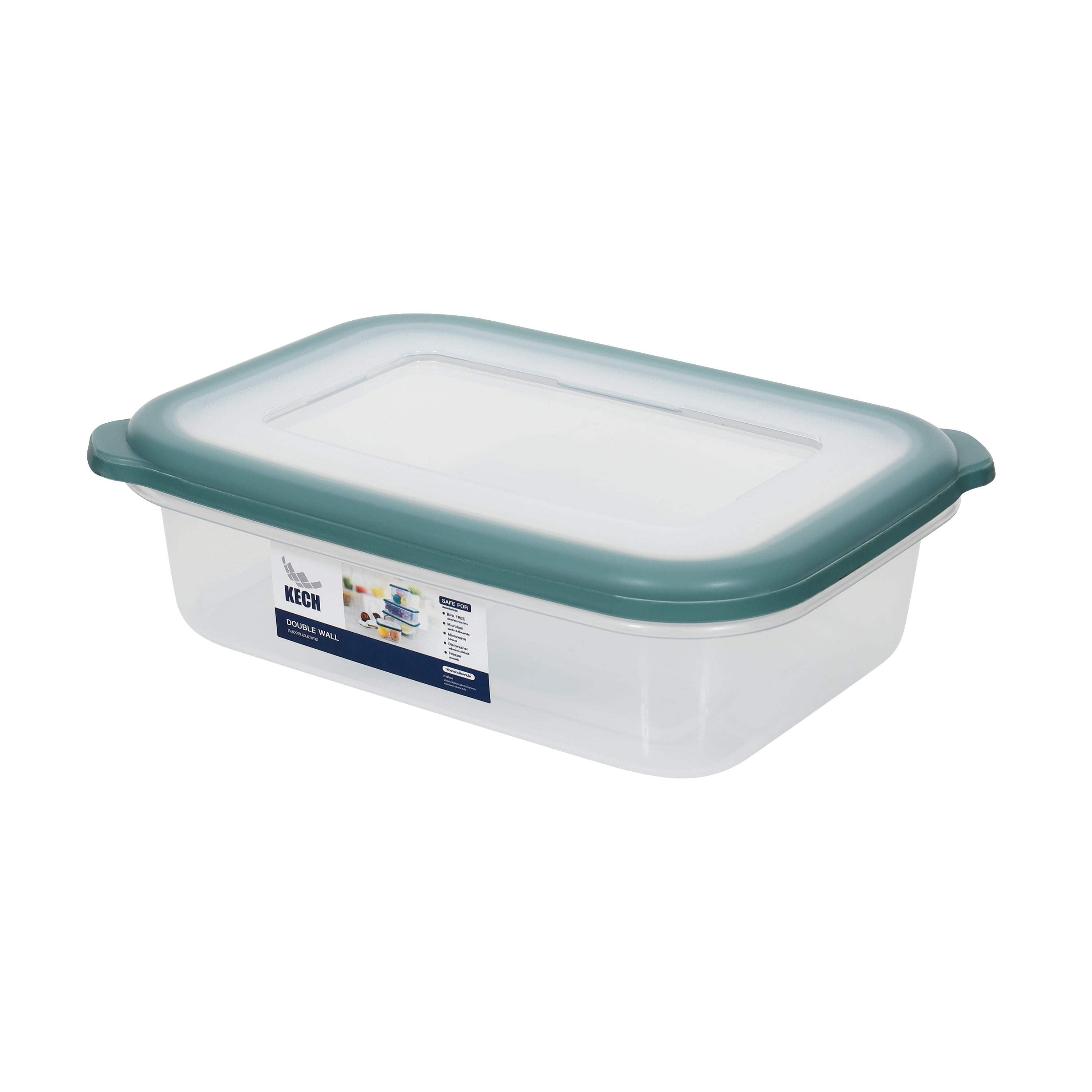 FOOD CONTAINER KECH DOUBLE WALL 9035 1.45L GREEN