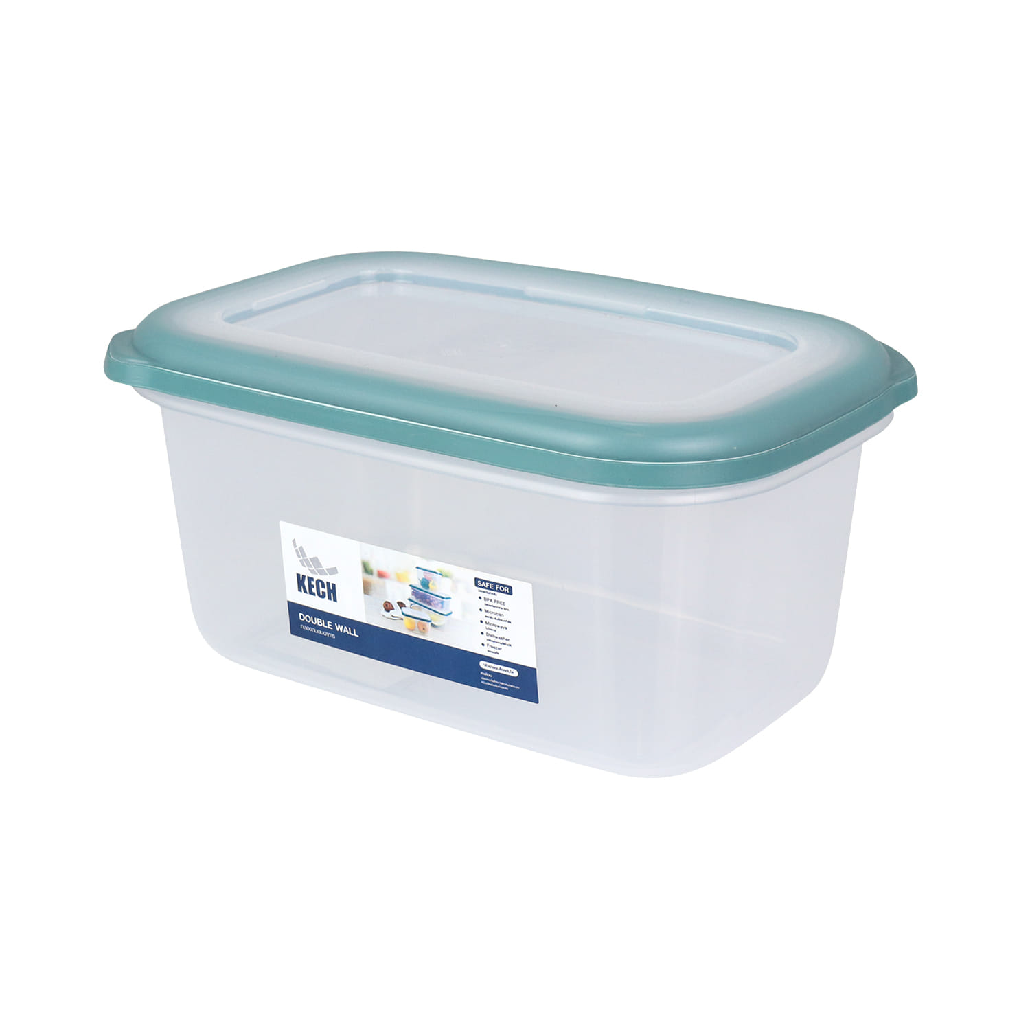 FOOD CONTAINER KECH DOUBLE WALL 9033 1.2L GREEN