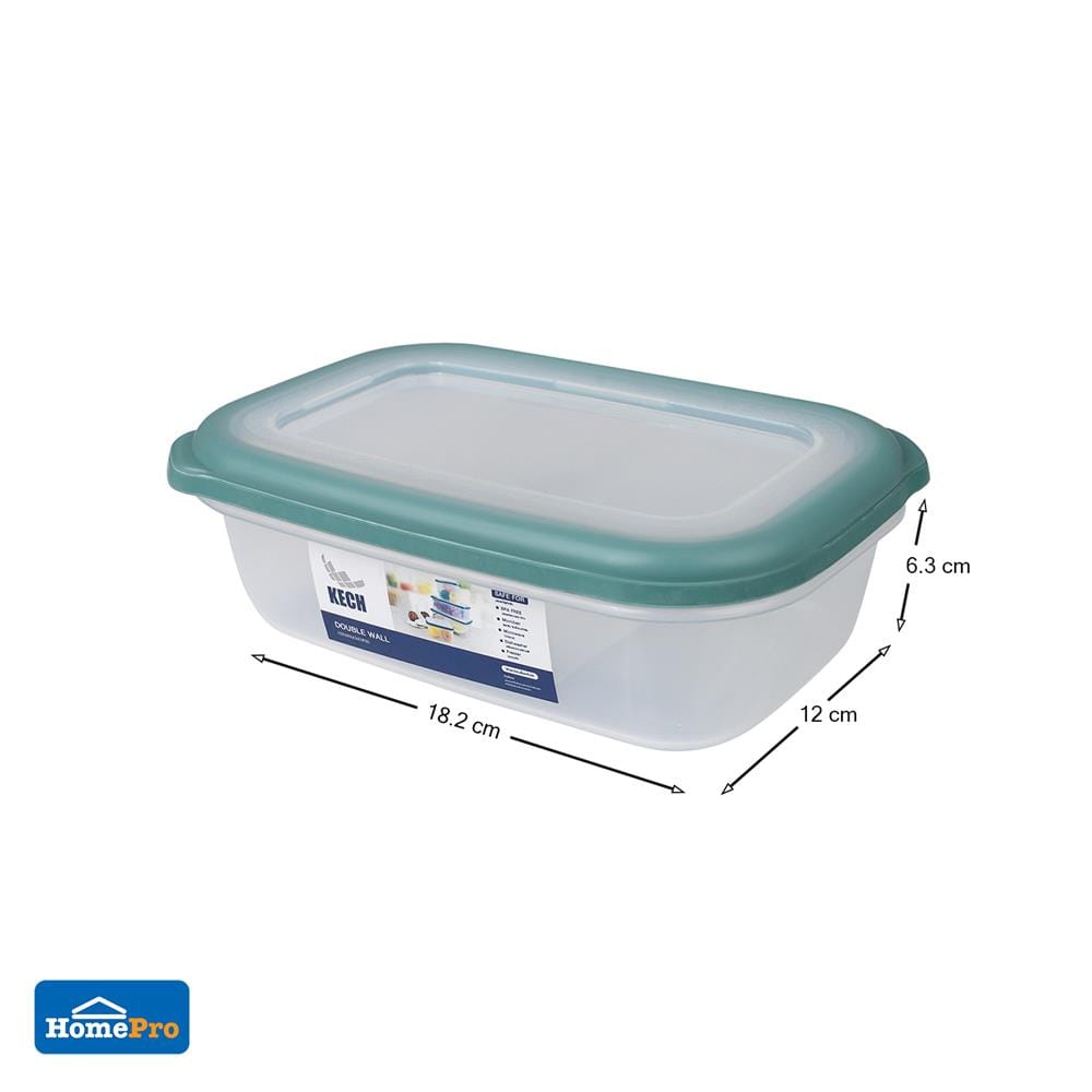 FOOD CONTAINER KECH DOUBLE WALL 9032 0.75L GREEN