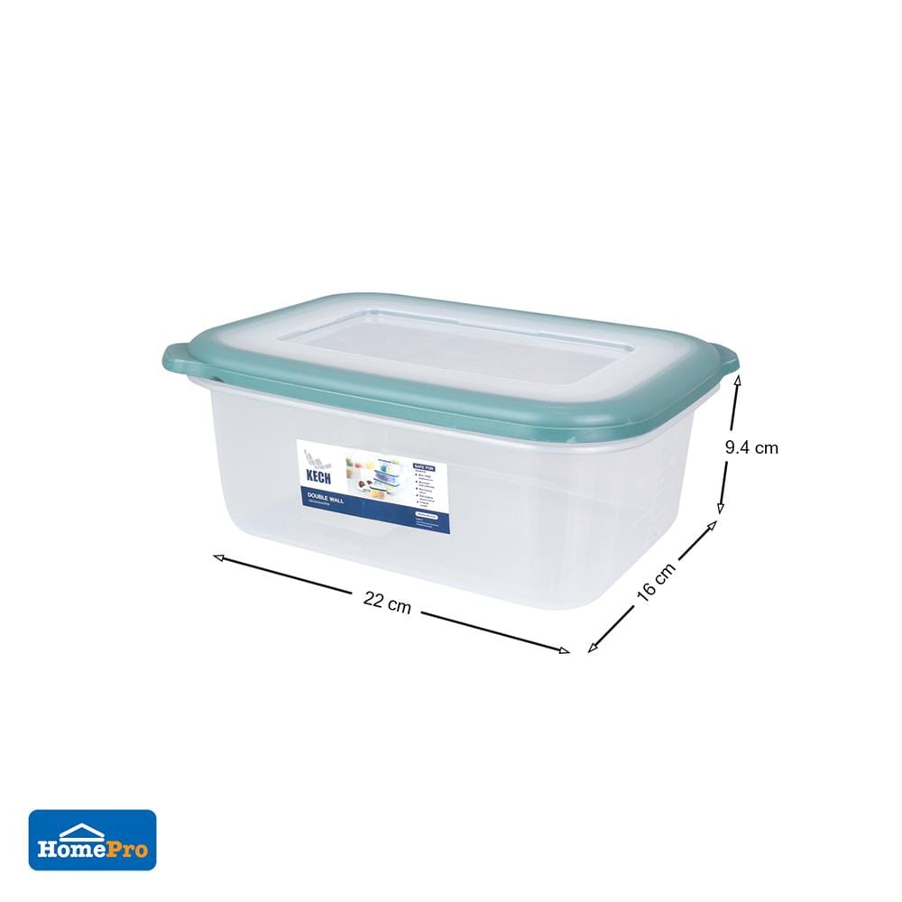 FOOD CONTAINER KECH DOUBLE WALL 9036 2L GREEN