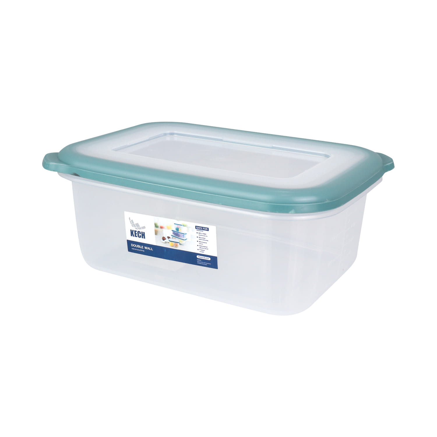 FOOD CONTAINER KECH DOUBLE WALL 9036 2L GREEN