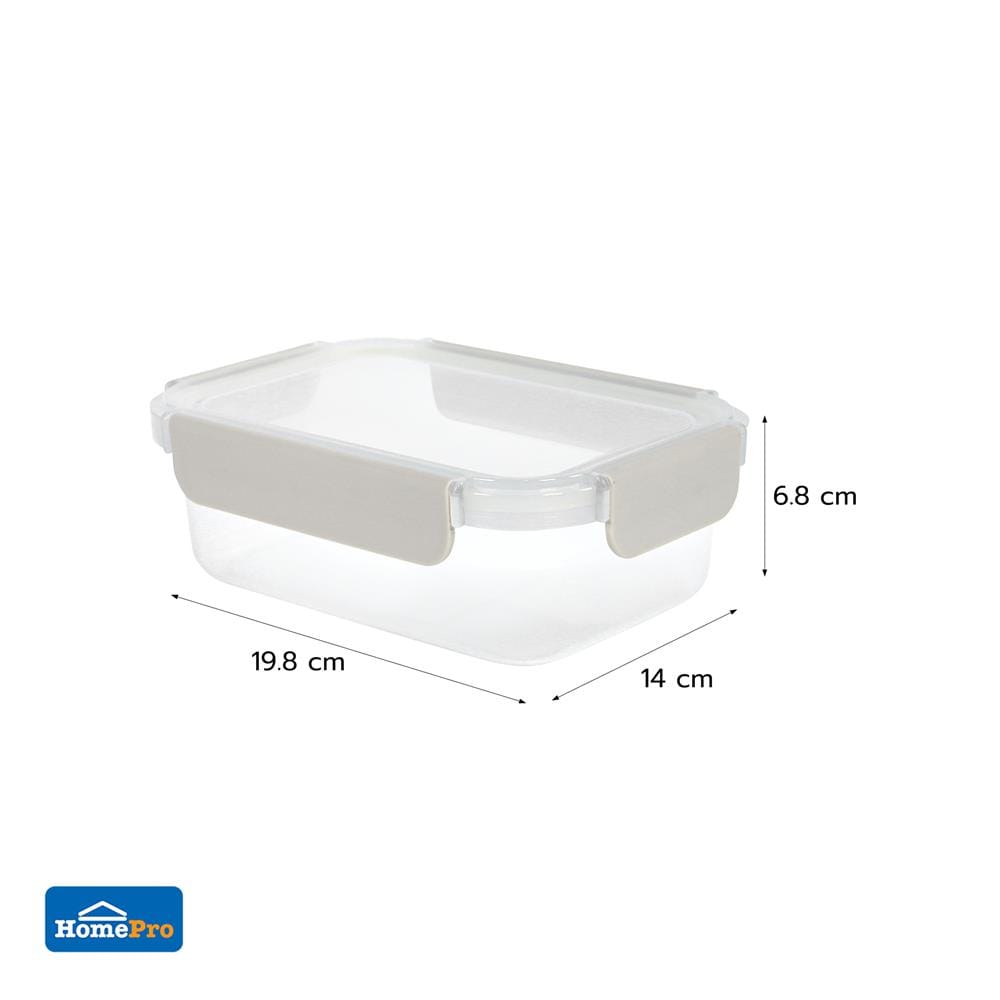 RECTANGULAR FOOD CONTAINER 0.9L KECH NEXT 2815 CREAM