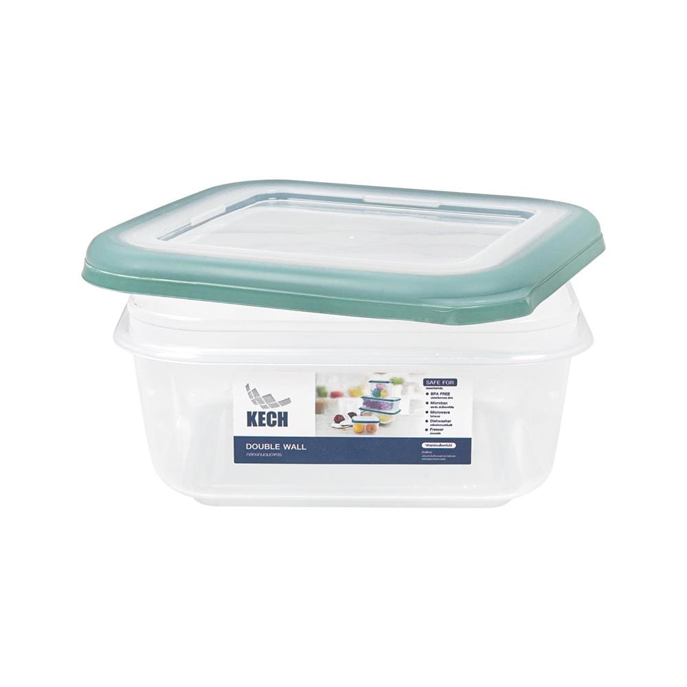 FOOD CONTAINER KECH DOUBLE WALL 9040 0.9L GREEN