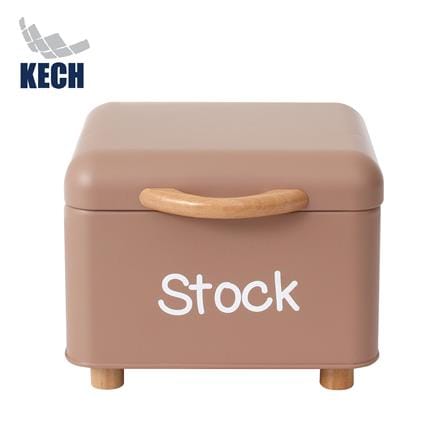 RECTANGULAR CANISTER WITH PULL LID KECH STOCK BOX 2L BROWN [EXCLUSIVE FROM HOMEPRO THAILAND]