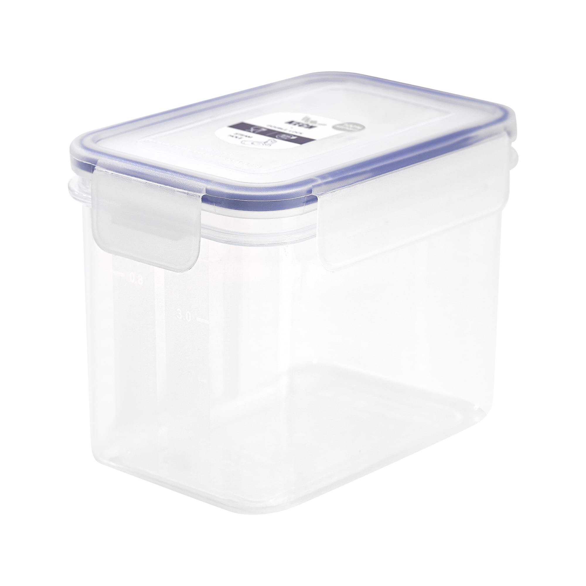 FOOD CONTAINER KECH X DOUBLE LOCK 9115 1.17L WHITE/DARK BLUE