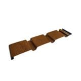 GEOMETRA CEILING PANEL 30X300CM CP02 WALNUT
