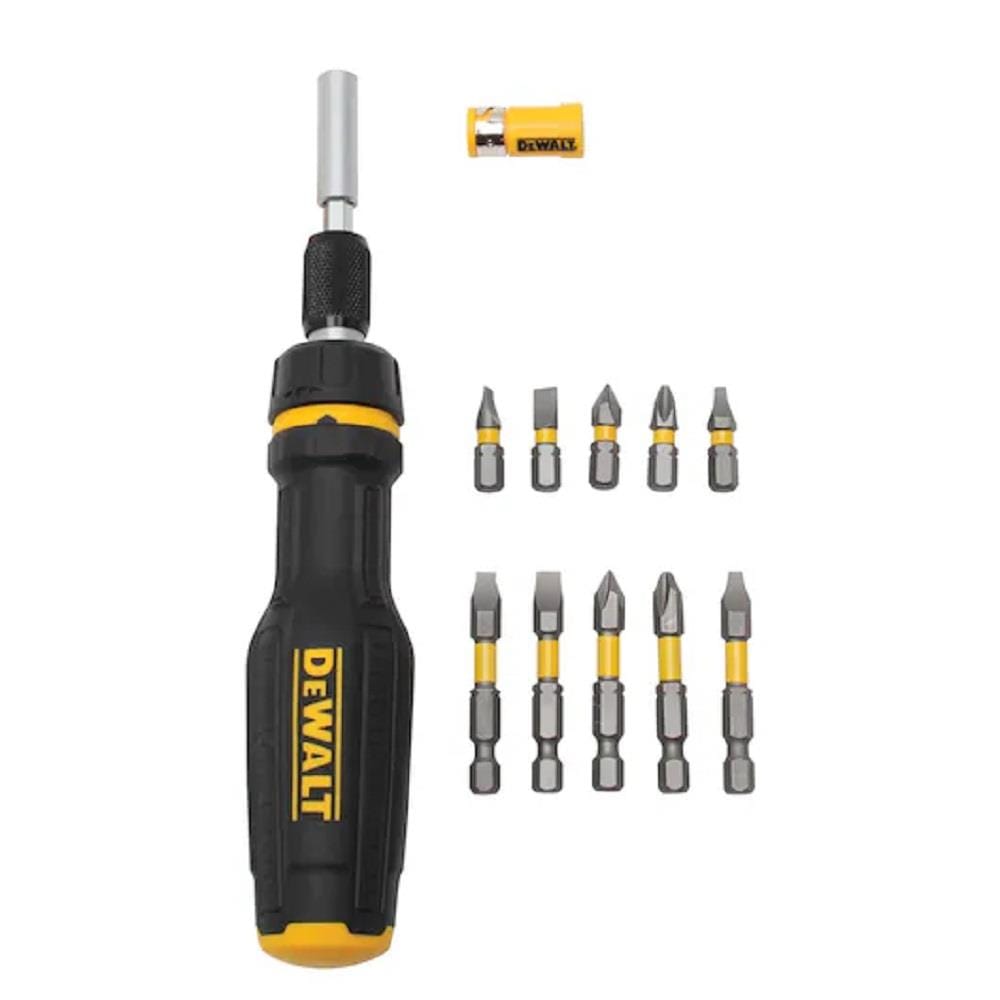 DEWALT MAXFIT RATCHETING MULTI-BIT SCREWDRIVER (10PCS BIT) DWHT66567