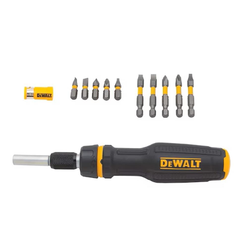 DEWALT MAXFIT RATCHETING MULTI-BIT SCREWDRIVER (10PCS BIT) DWHT66567