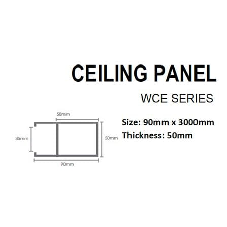 GEOMETRA CEILING PANEL 9X300X5CM WCE01 BEIGE