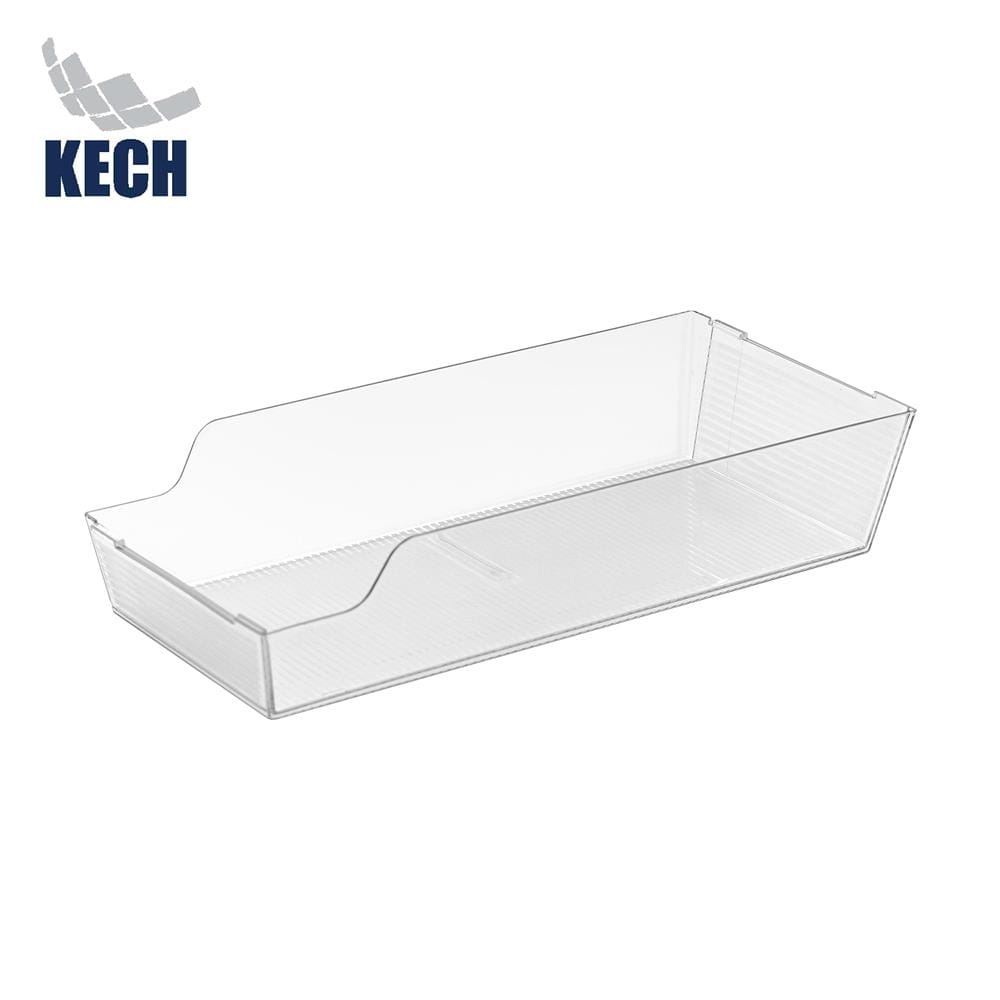 EXTENDABLE REFRIGERATOR ORGANIZER BIN KECH FROSTY 35.6X17X7.5CM CLEAR [EXCLUSIVE FROM HOMEPRO THAILAND]
