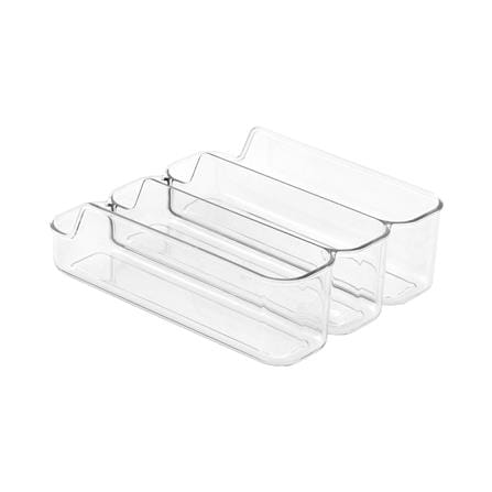 3-COMPARTMENT REFRIGERATOR ORGANIZER BIN KECH FROSTY CLEAR [EXCLUSIVE FROM HOMEPRO THAILAND]