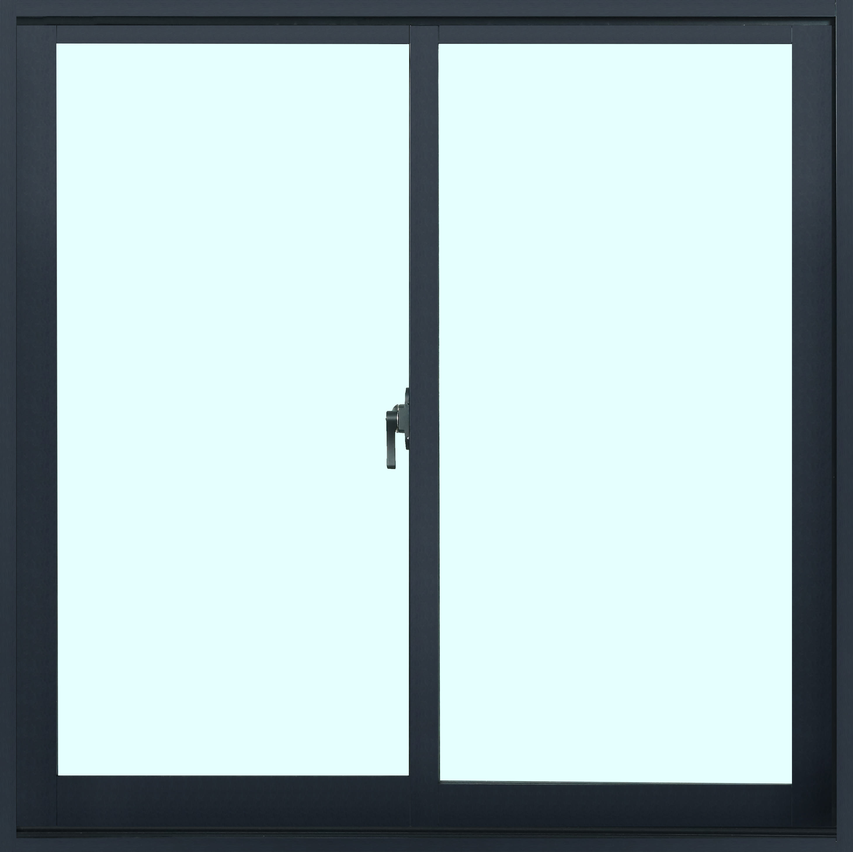 ALUMINUM SLIDING WINDOW S-S AZLE 100X100CM BLACK [EXCLUSIVE FROM HOMEPRO THAILAND]