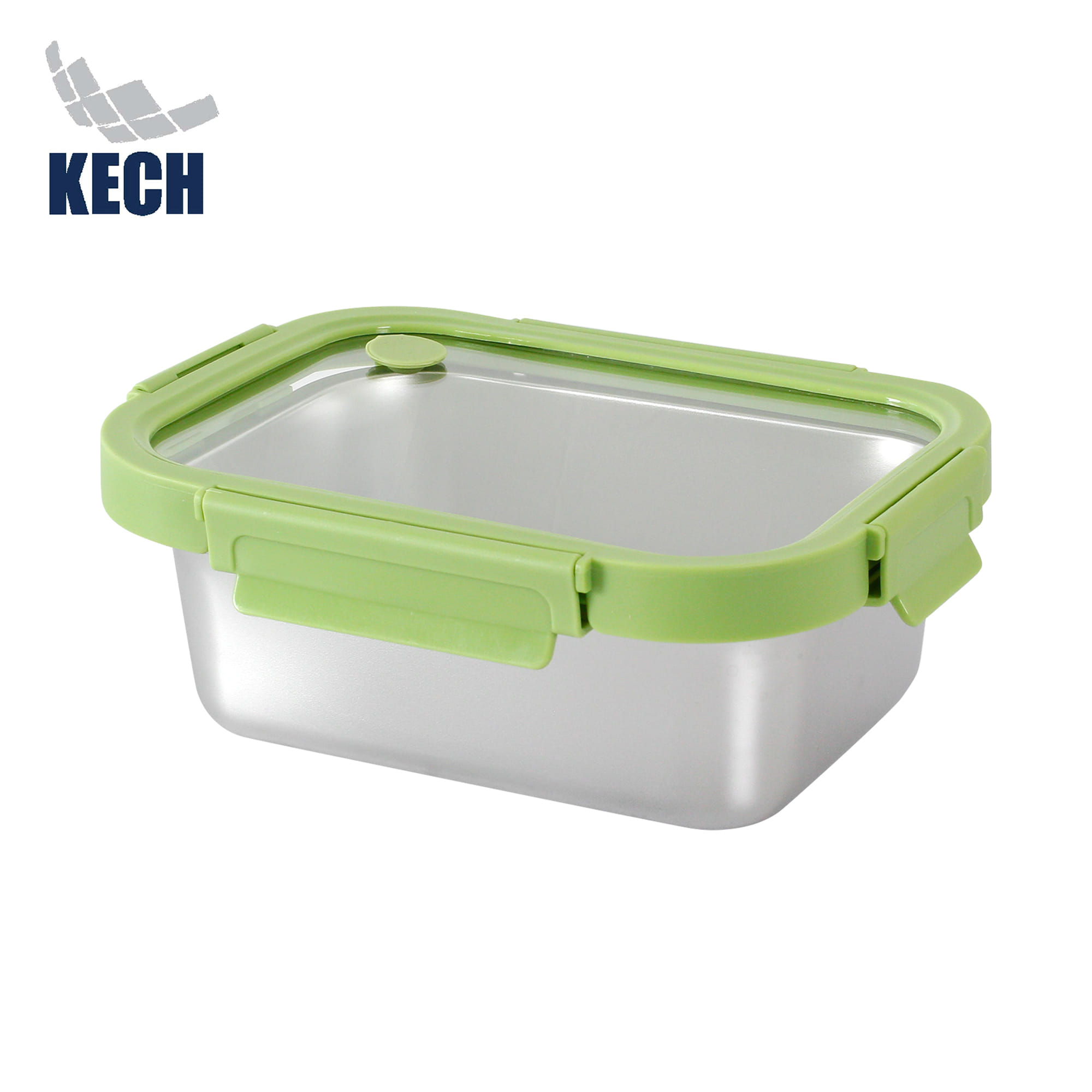 STAINLESS STEEL FOOD CONTAINER KECH SHINEE 1.25L GREEN