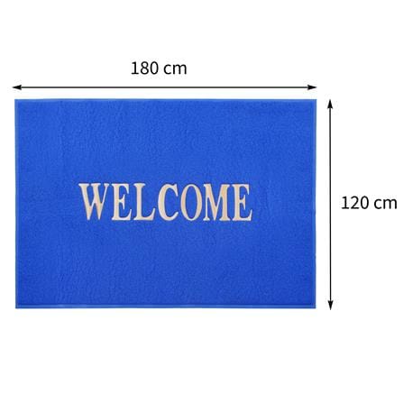 HLS DUST MAT WELCOME 120X180 BLUE [EXCLUSIVE FROM HOMEPRO THAILAND]