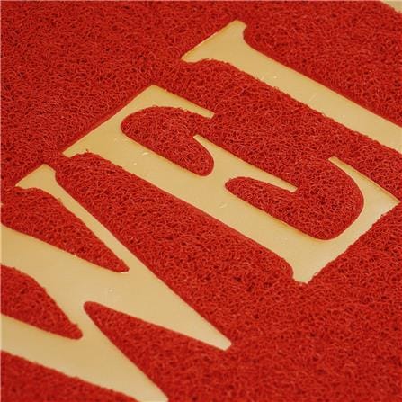 HLS DUST MAT WELCOME 120X180 RED [EXCLUSIVE FROM HOMEPRO THAILAND]