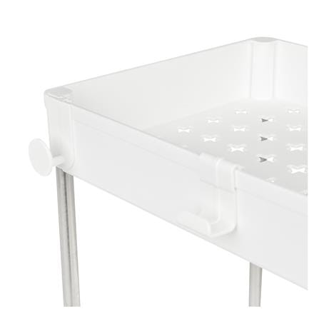 3-TIER ROLLING STORAGE CART KECH NIFTY 40X22X60CM WHITE [EXCLUSIVE FROM HOMEPRO THAILAND]
